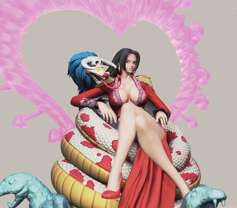 海賊王女帝漢庫克王座版3D打印模型