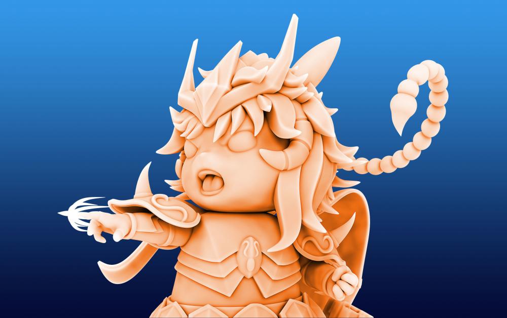 黃金圣斗士 天蝎座 皮卡丘版3D打印模型