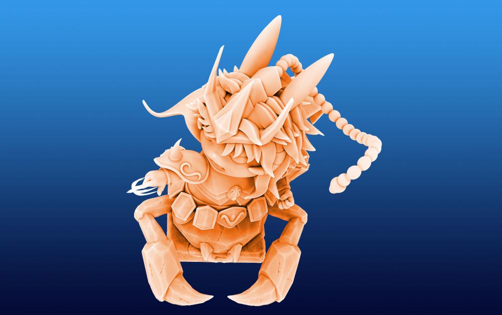 黃金圣斗士 天蝎座 皮卡丘版3D打印模型