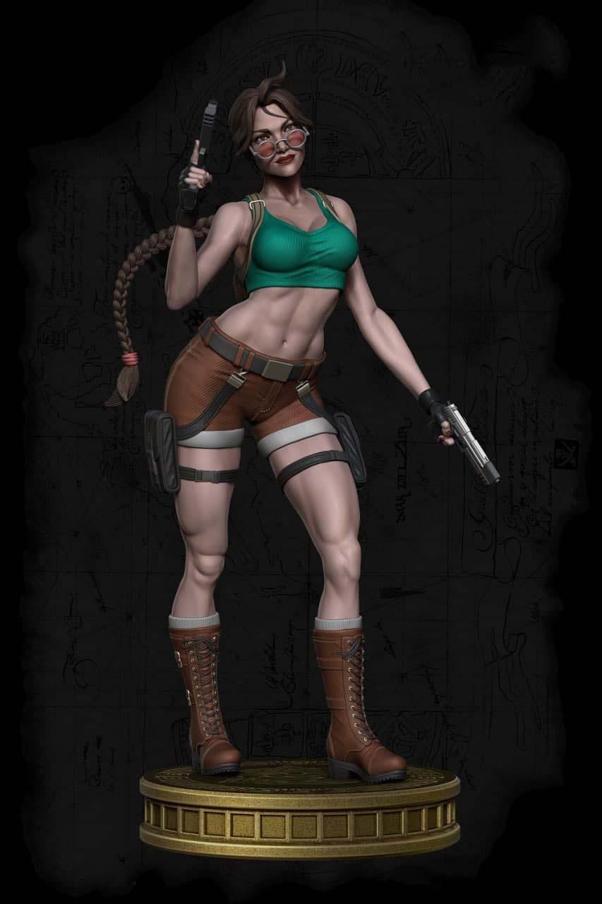 勞拉 古墓麗影3D打印模型