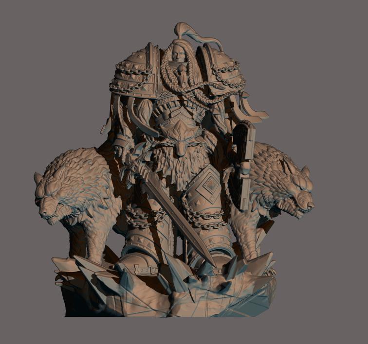 大狼萊曼羅斯3D打印模型