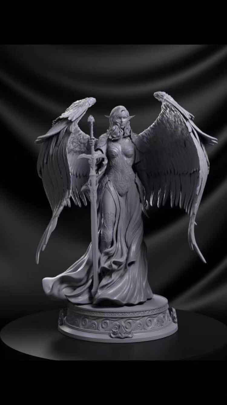 戰(zhàn)神女天使3D打印模型