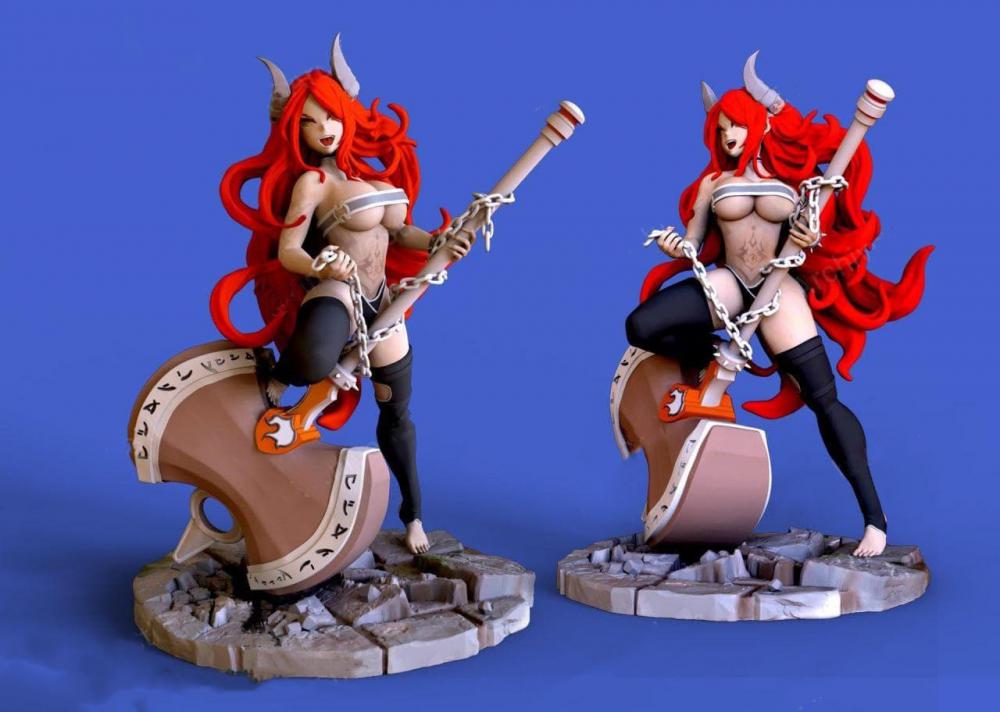 紅發(fā)女naomi3D打印模型