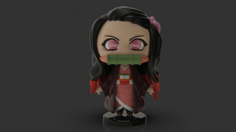 灶門禰豆子 Q版3D打印模型