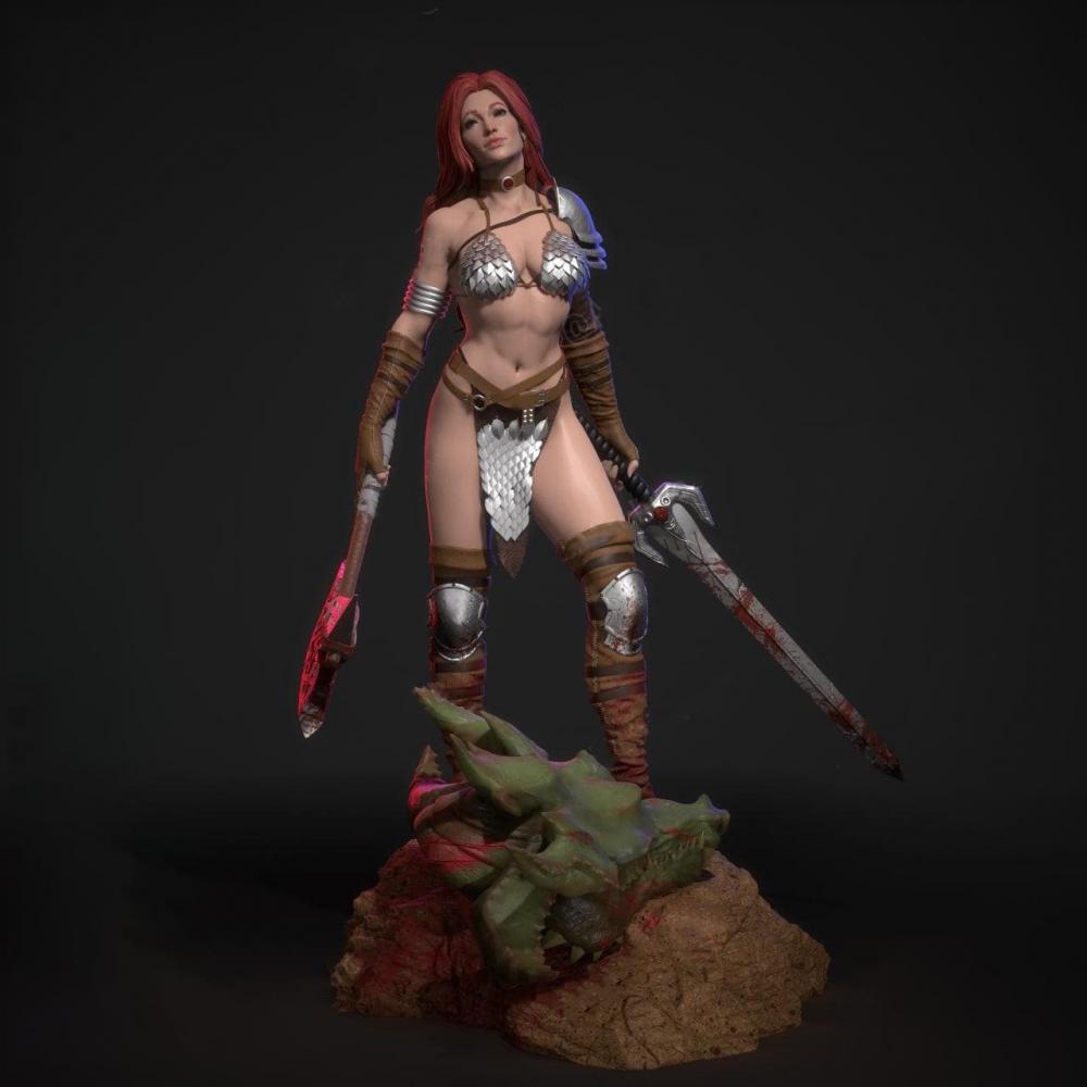 桑妮亞 女王神劍3D打印模型