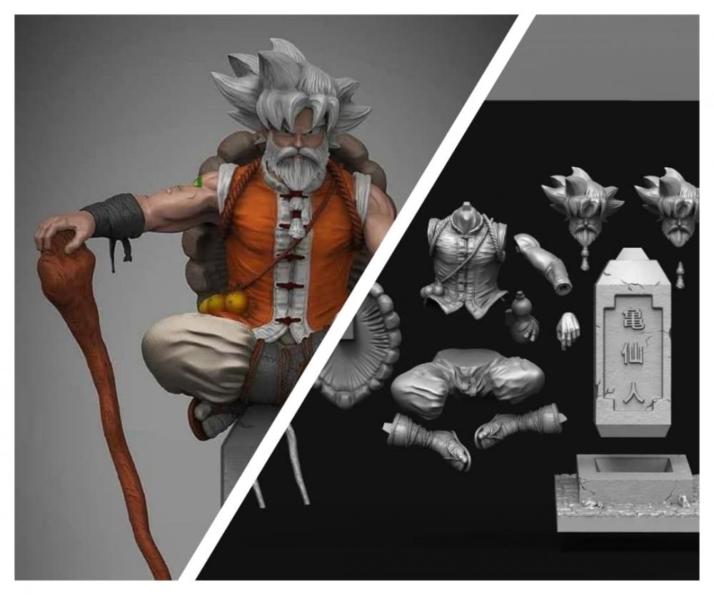 龜仙人 龍珠3D打印模型