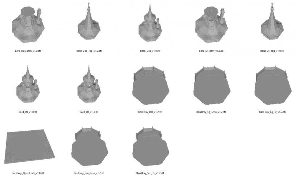 有煙囪的城堡3D打印模型