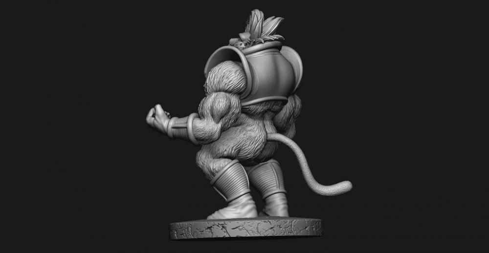 七龍珠賽亞人猩猩3D打印模型