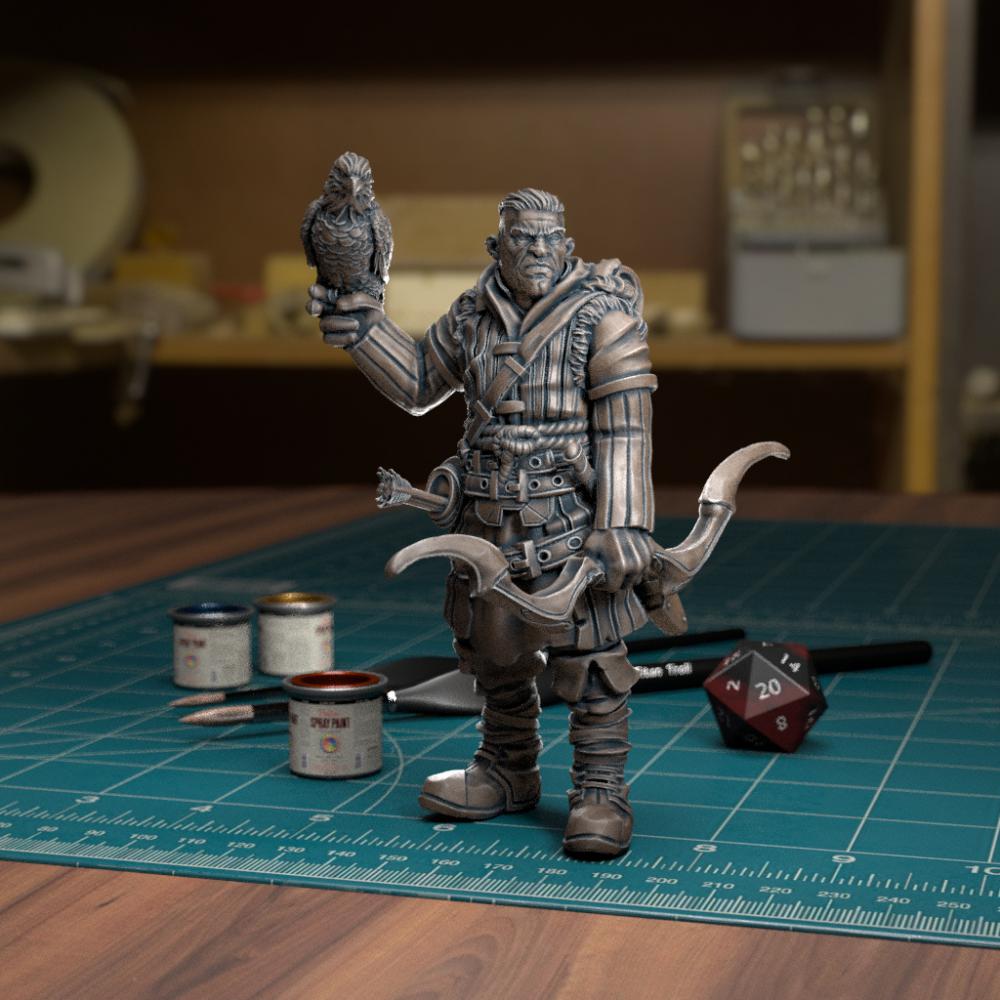 中世紀(jì) 射獵者3D打印模型