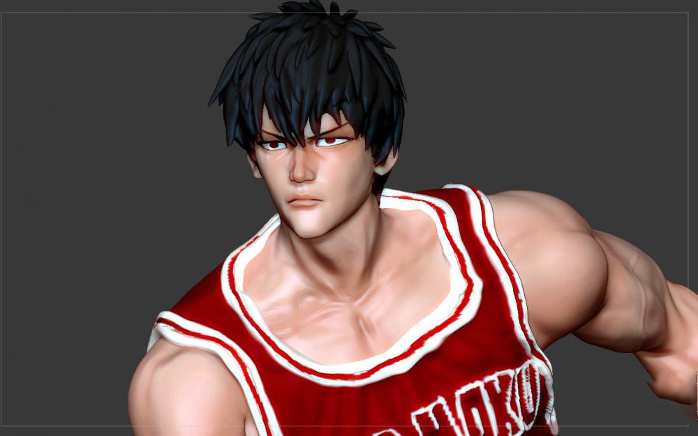 流川楓 灌籃高手3D打印模型