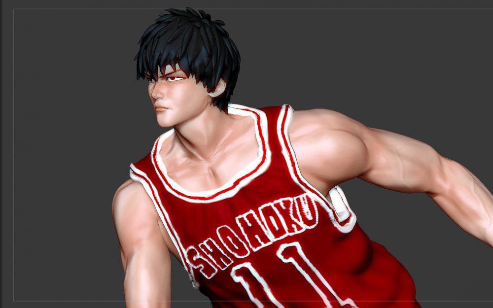 流川楓 灌籃高手3D打印模型