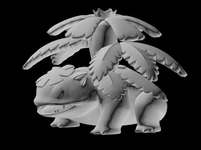 精靈寶可夢(mèng)口袋妖怪超級(jí)妙蛙花3D打印模型