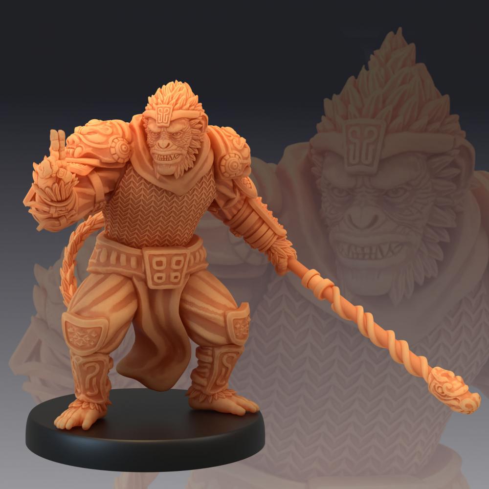 中國神話西游記-孫悟空3D打印模型