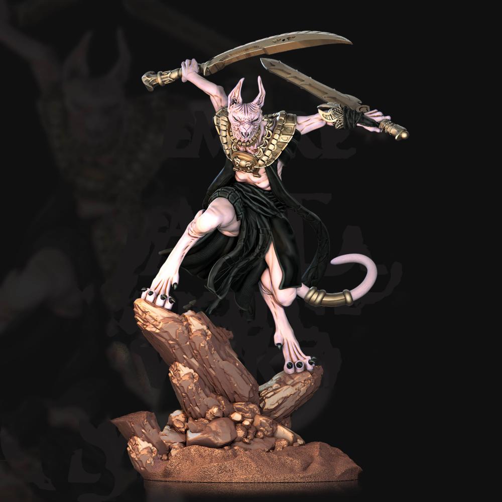 古埃及 無毛貓3D打印模型