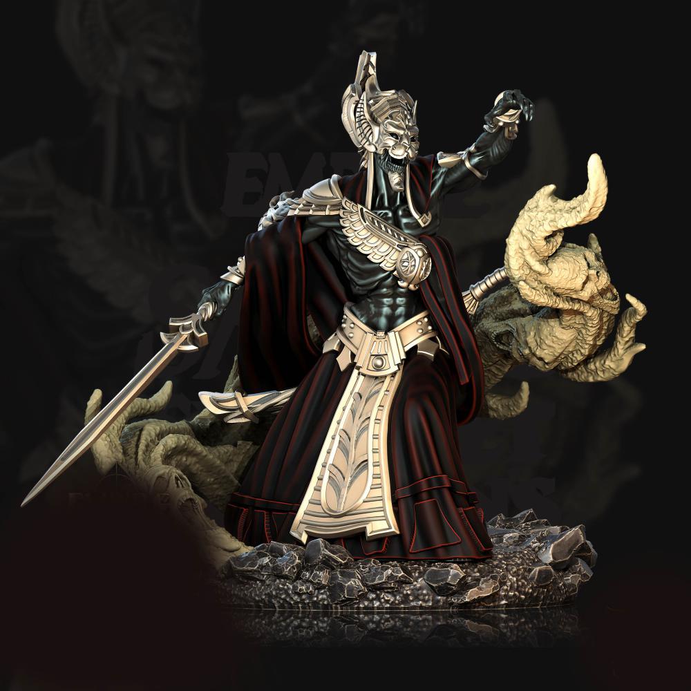 古埃及 骷髏貴族3D打印模型