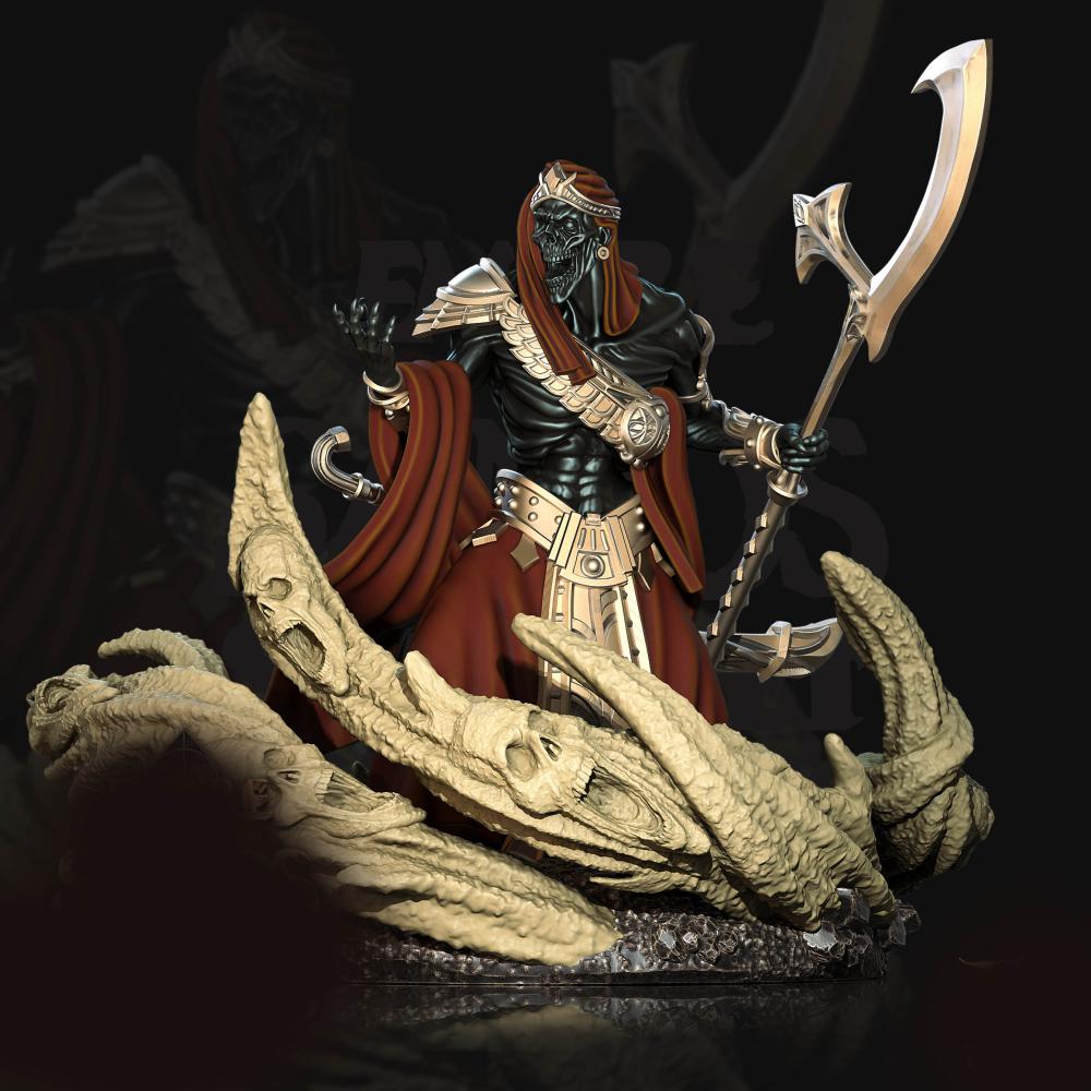 古埃及 骷髏貴族3D打印模型