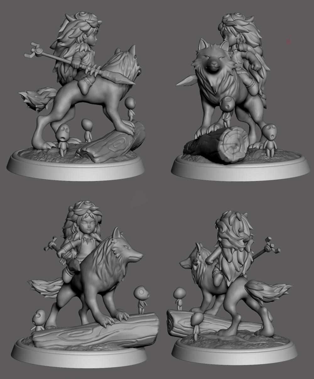 幽靈公主3D打印模型