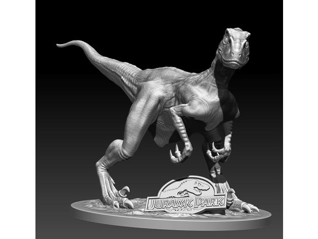 迅猛龍3D打印模型