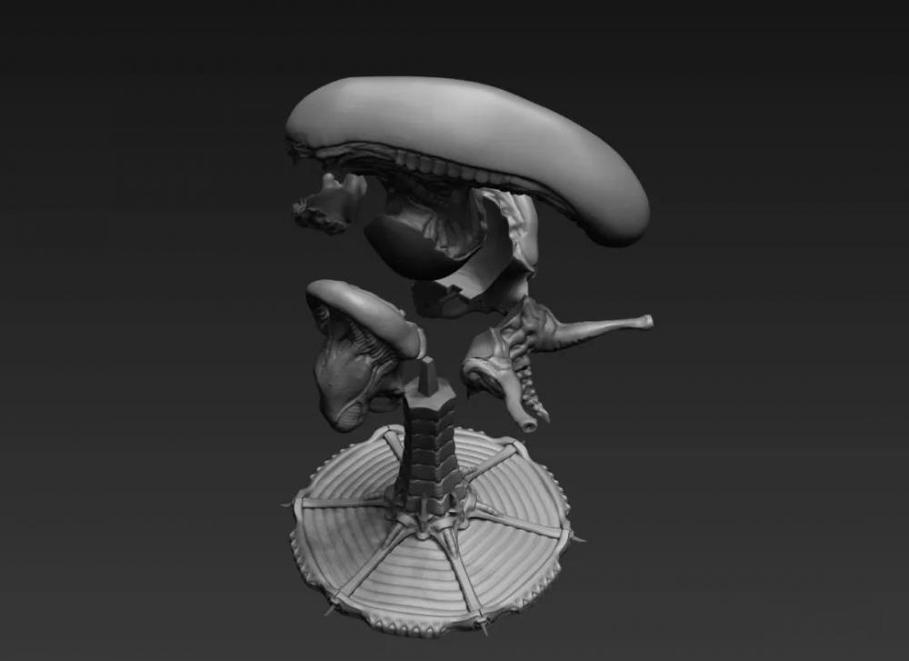 【異形】異形胸像3D打印模型