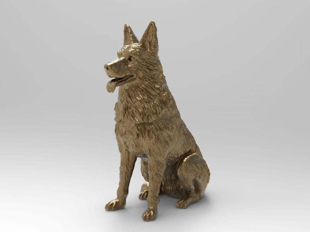 德國(guó)牧羊犬3D打印模型