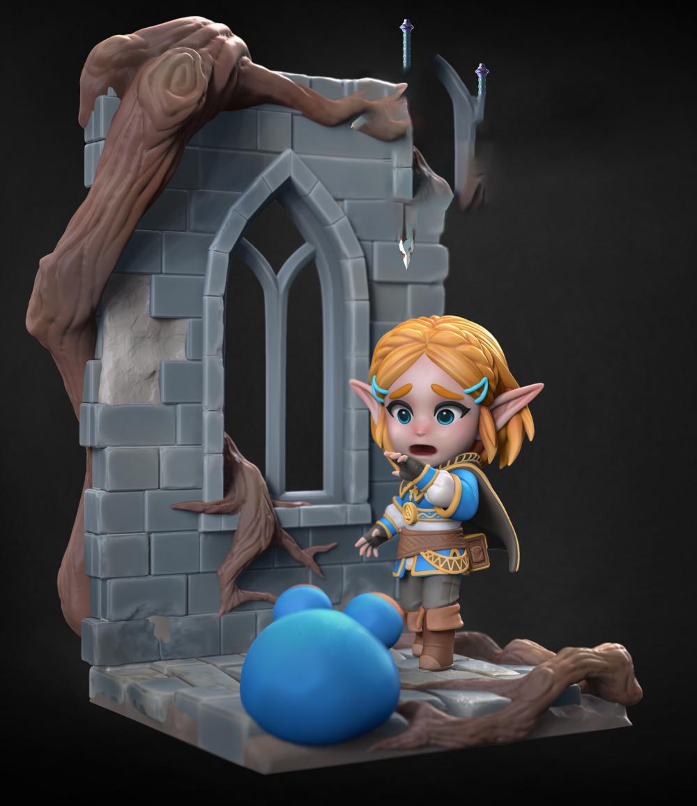 塞爾達(dá)傳說 曠野之息大型場景3D打印模型