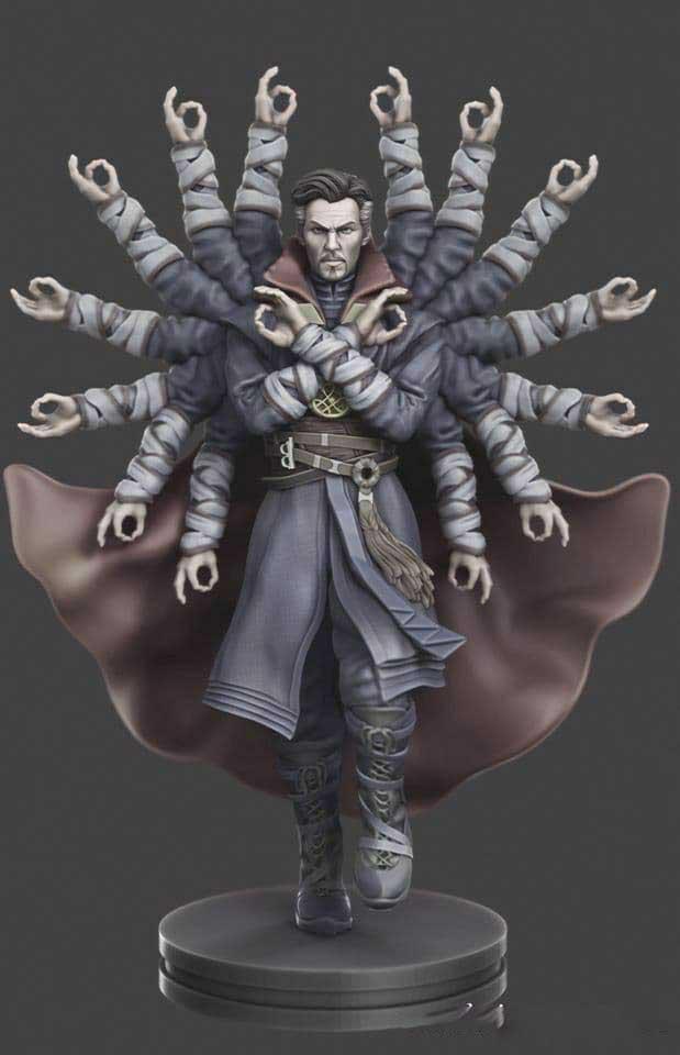 奇異博士 千手觀音版3D打印模型