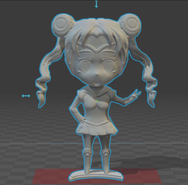 美少女戰(zhàn)士 水冰月 Q版3D打印模型