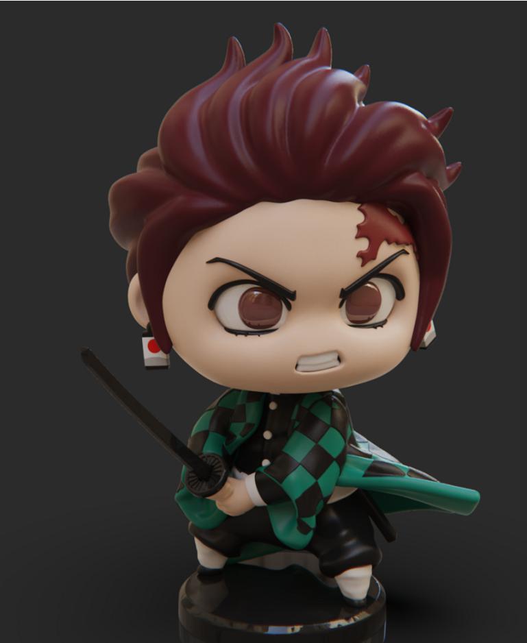 杜門炭治郎 Q版 鬼滅之刃3D打印模型