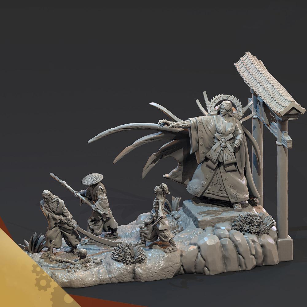 日本神話-伊邪那美3D打印模型