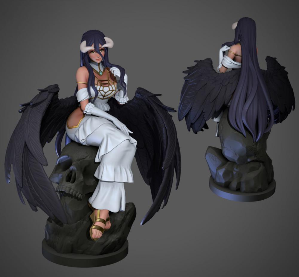 惡魔天使3D打印模型