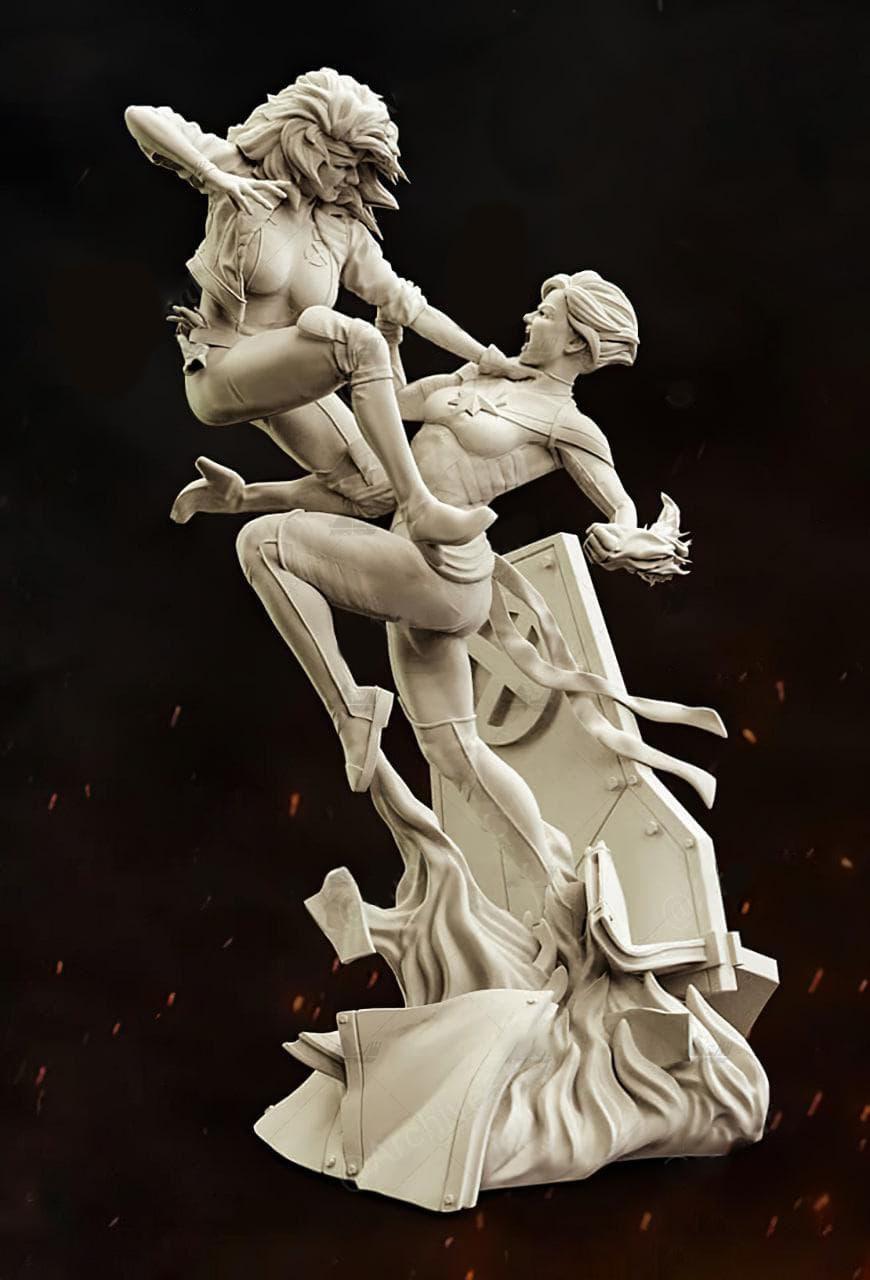 盜賊vs驚奇船長3D打印模型