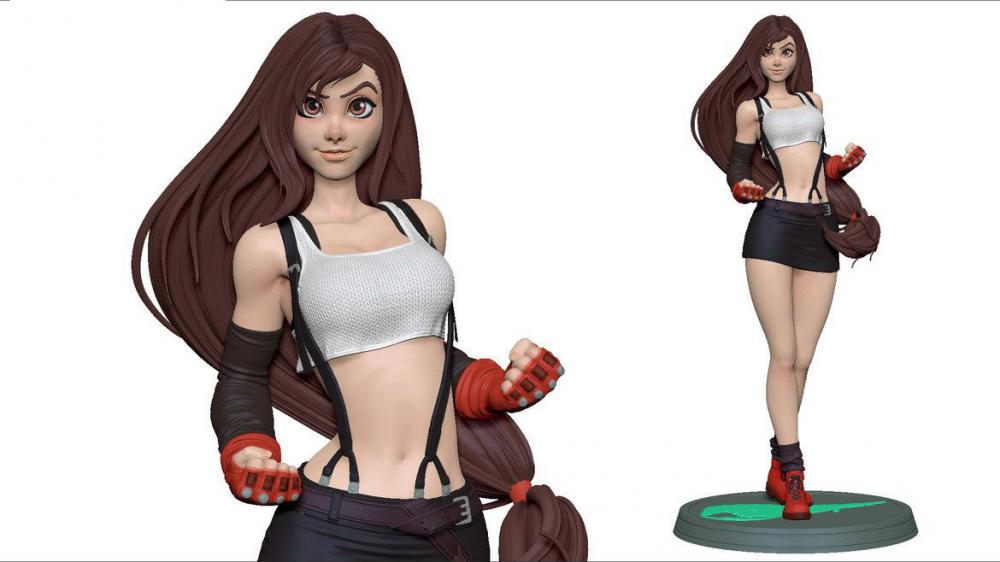 《最終幻想》 蒂法·洛克哈特3D打印模型