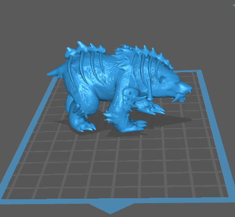 《魔獸世界》熊德 德魯伊3D打印模型