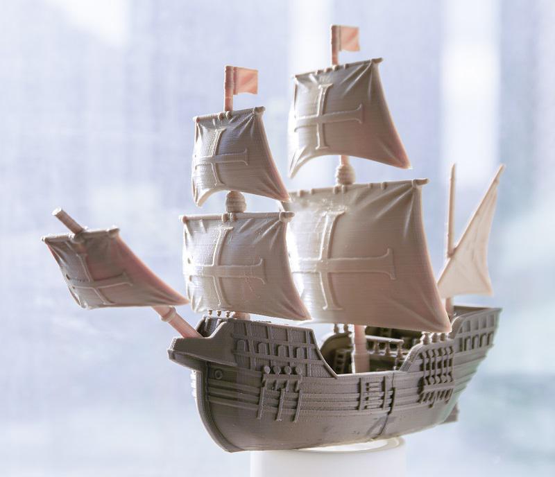 歐洲帆船3D打印模型