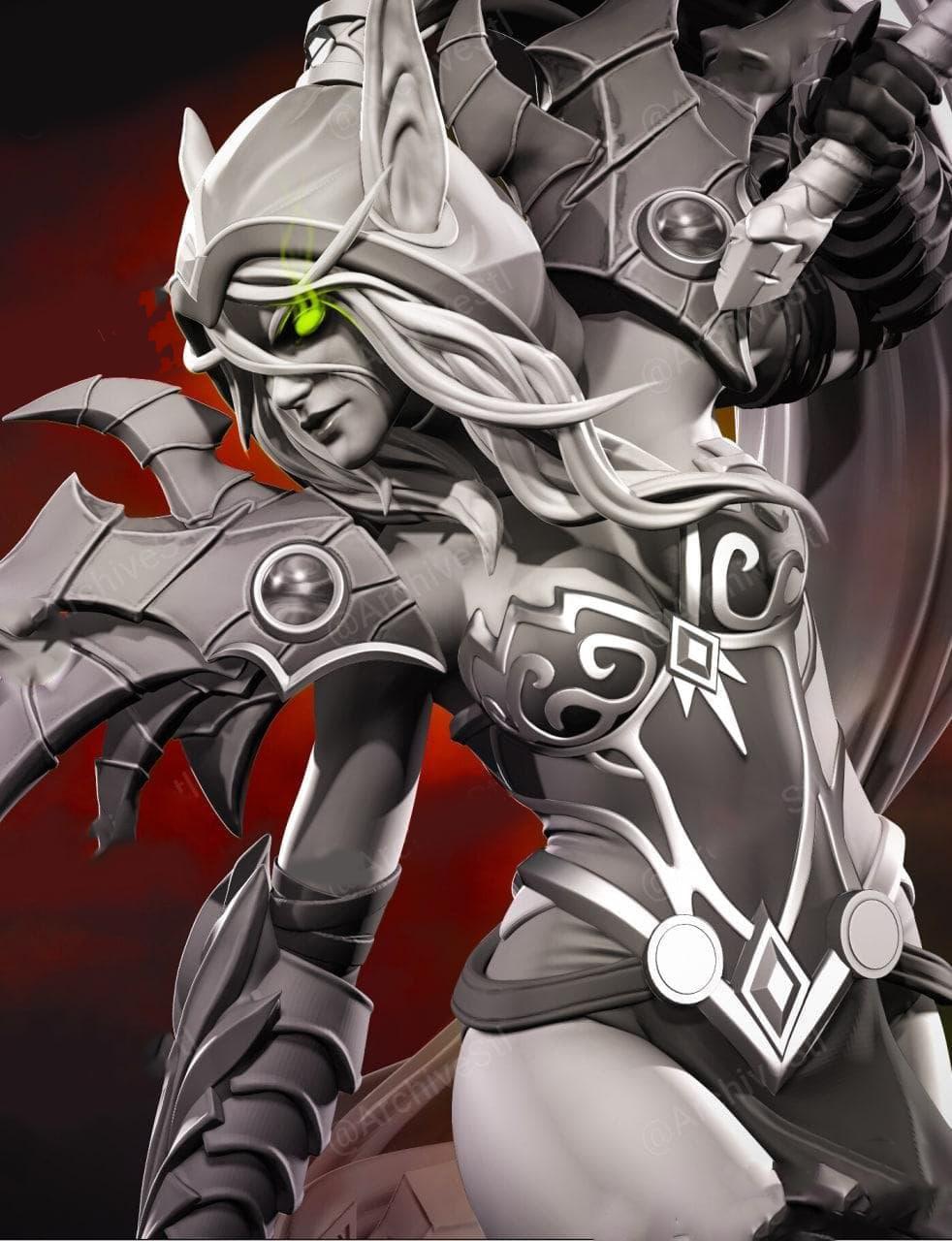 瓦莉拉·薩古納爾 魔獸世界3D打印模型