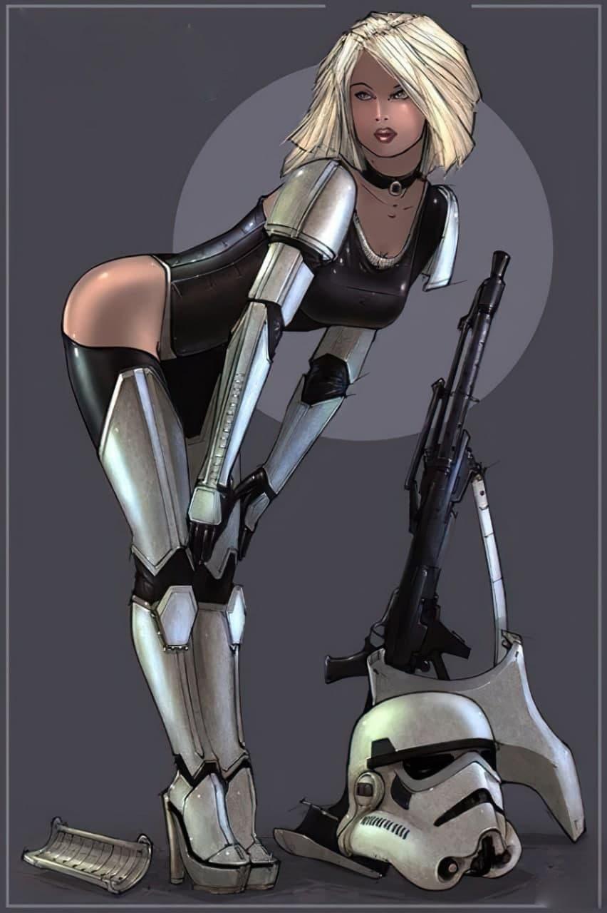 星球大戰(zhàn) 沖鋒隊女孩3D打印模型