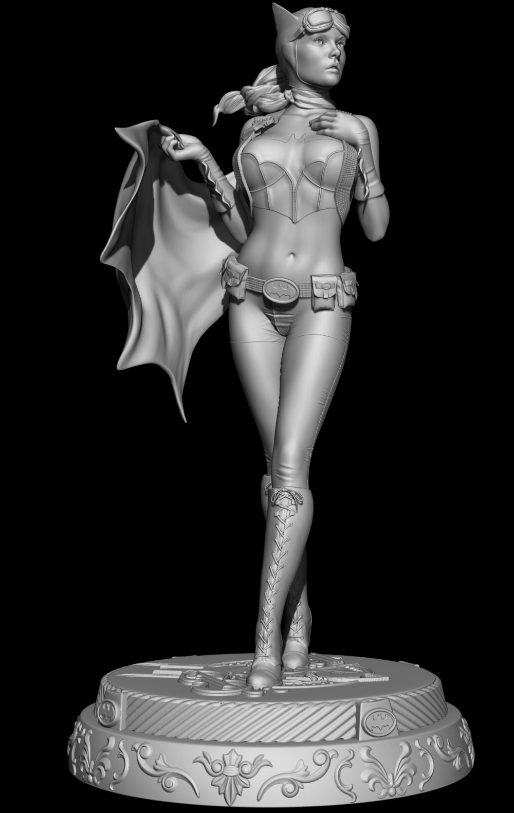 蝙蝠少女3D打印模型