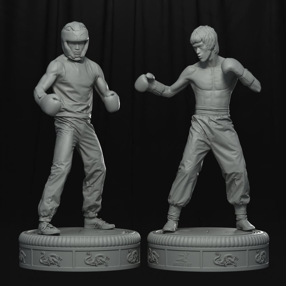 李小龍雙體版3D打印模型