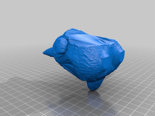 拎麻袋的龍貓3D打印模型