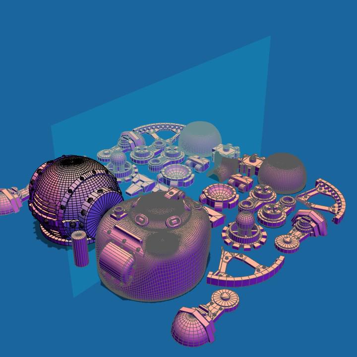 步行坦克3D打印模型