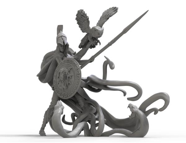 戰(zhàn)爭女神 雅典娜3D打印模型