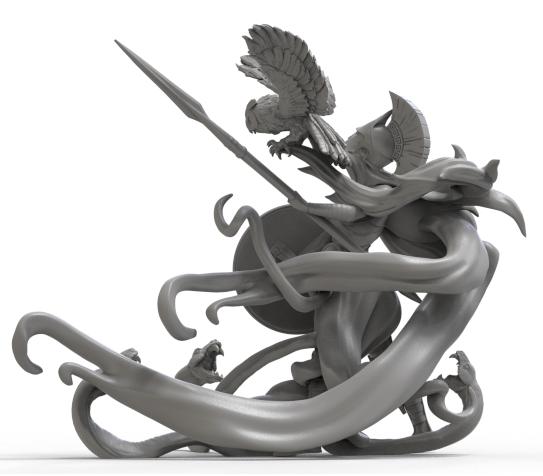 戰(zhàn)爭女神 雅典娜3D打印模型