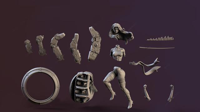 靈蝶 超級(jí)英雄3D打印模型