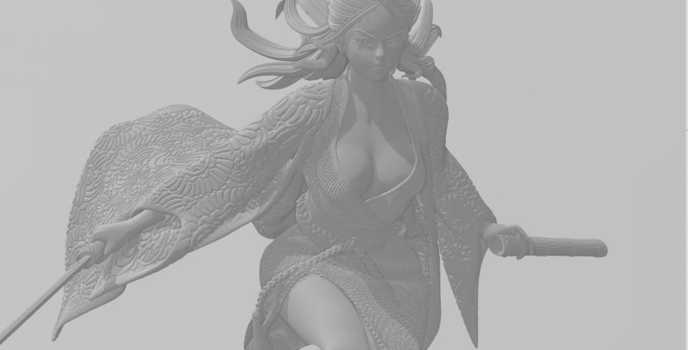 舊時(shí)的女武士3D打印模型