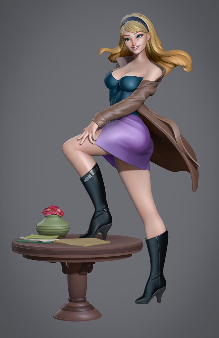 瑪麗·簡與格溫·斯泰西3D打印模型