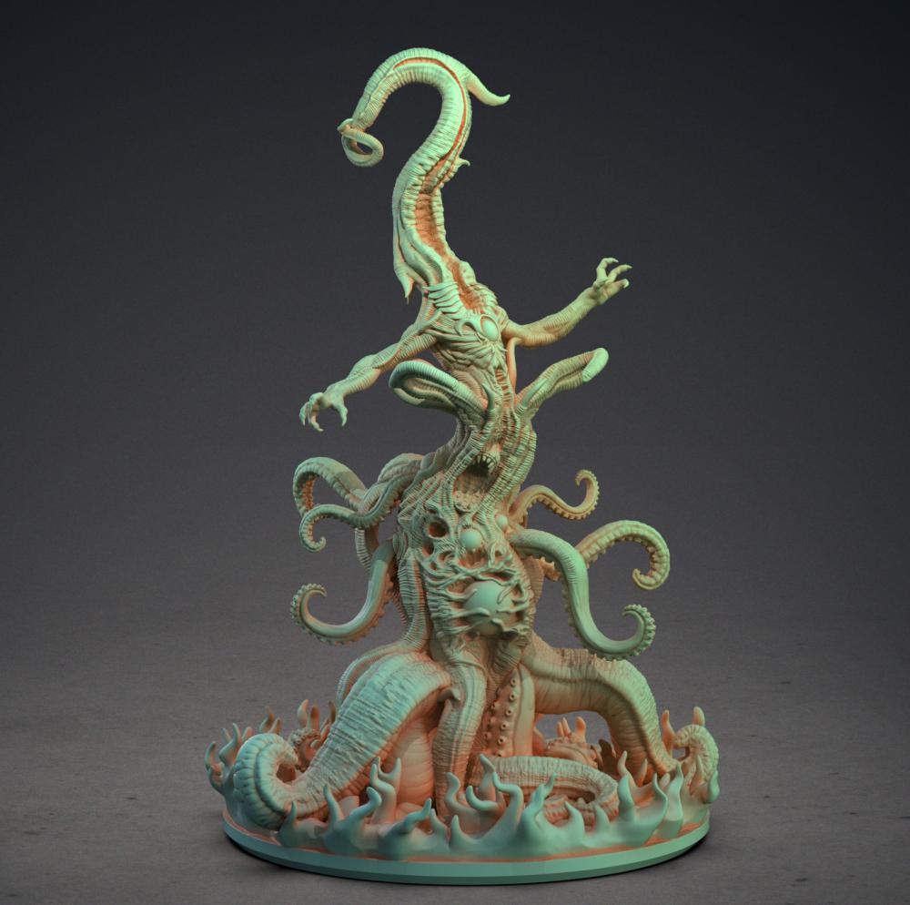 奈亞拉托提普 暗夜咆哮者3D打印模型