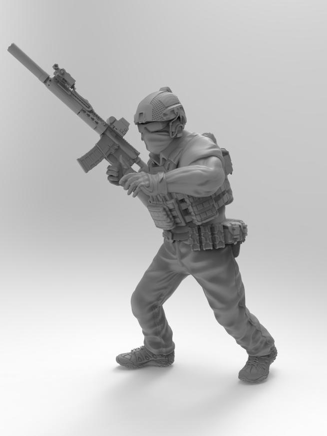 雇傭兵 兵人063D打印模型