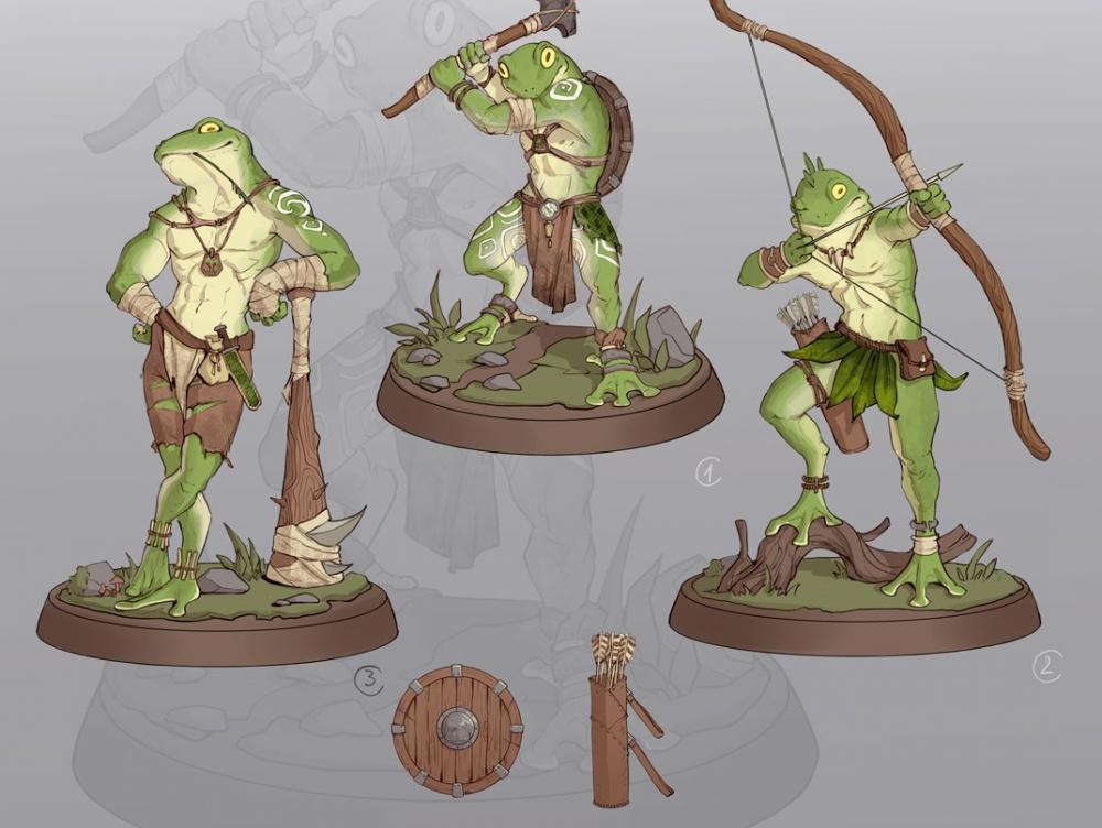 青蛙戰(zhàn)士3D打印模型