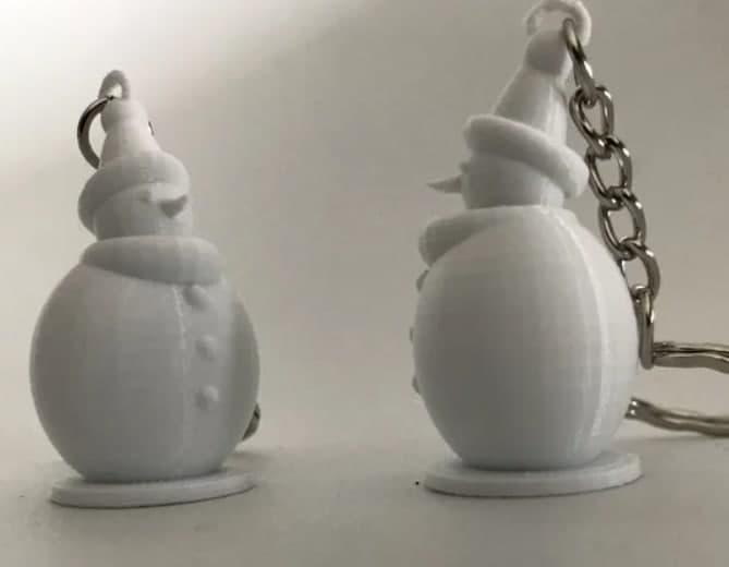 雪人鑰匙扣3D打印模型