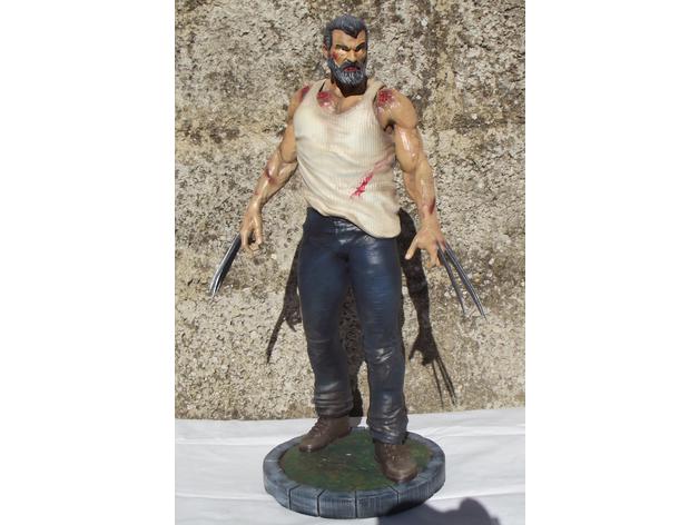 金剛狼老年版3D打印模型